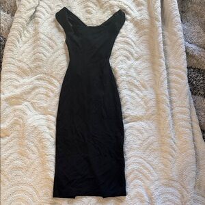 American Apparel Open Back criss cross slit dress